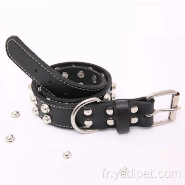 Rivets de balle de collier de chien en cuir avec Cool